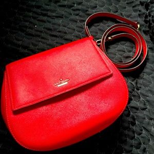 Kate Spade Leather Crossbody in Red